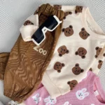 بلوز شلوار کتان تدی 🐻 - تصویر 3