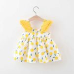 ست پیراهن و کلاه بالدار Lemon 🍋 کد 735