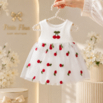 پیراهن پرنسسی آلبالو ترک 🍒 کد 215