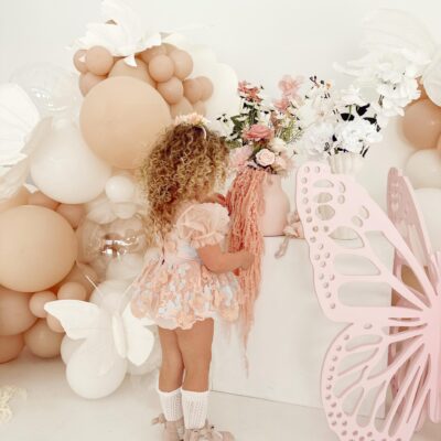 پیراهن پرنسسی رویایی پروانه 🦋 کد 300 Luna Bella