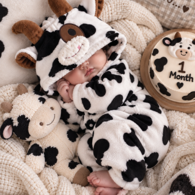 سرهمی خز عروسکی گاو 🐮 کد 5588