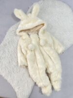 کاپشن سرهمی و پاپوش پشمالو خرگوشی 🐰کد 99 - تصویر 9