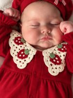 پنج تیکه پرنسسی توت فرنگی ترک 🍓🇹🇷 کد 670 - تصویر 4